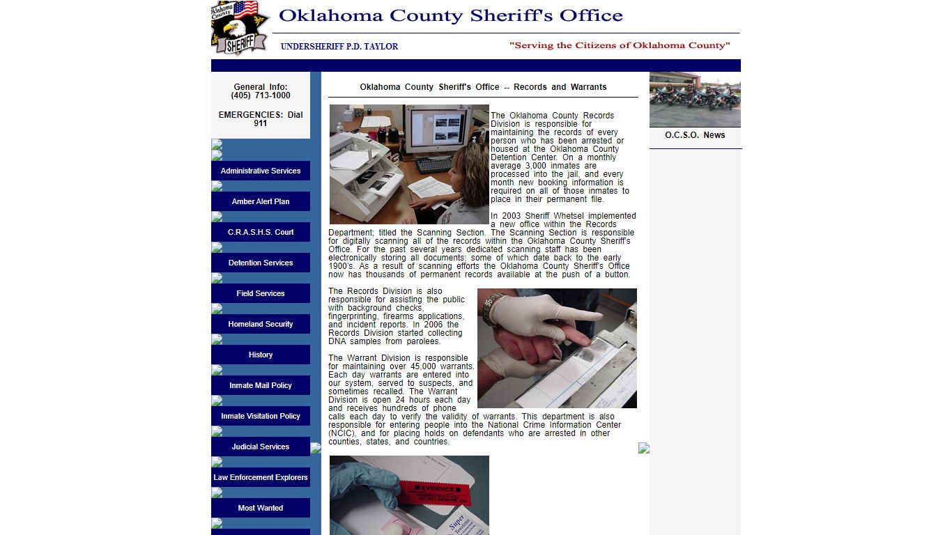 Oklahoma County Sheriff's Office -- Records and Warrants